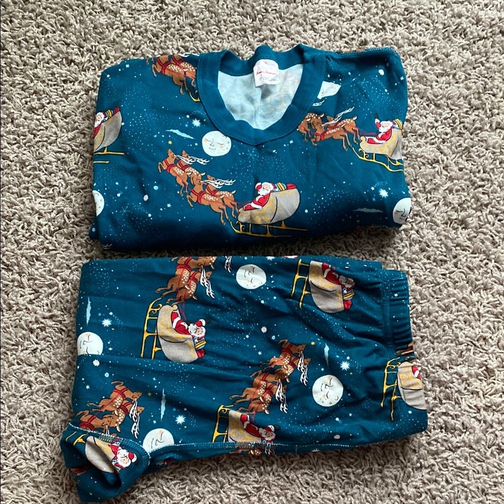 Hanna Andersson Mens Medium Pajama Sets Festive Holiday Design